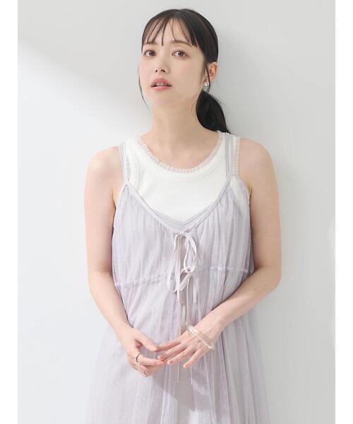 シャルミエール【ドットチュールガウン】ワンサイズ ドットチュールガウン | 衣料 | axes femme online shop