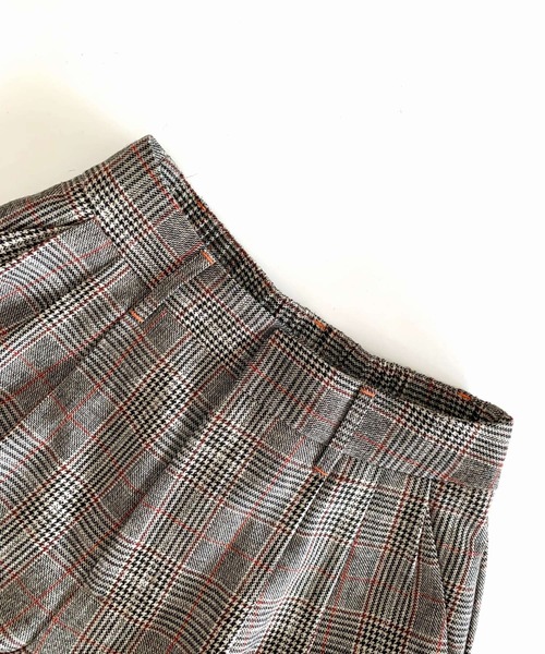 Q スラックス パンツ ワイドタックパンツ レディース : ZOZOTOWN Yahoo