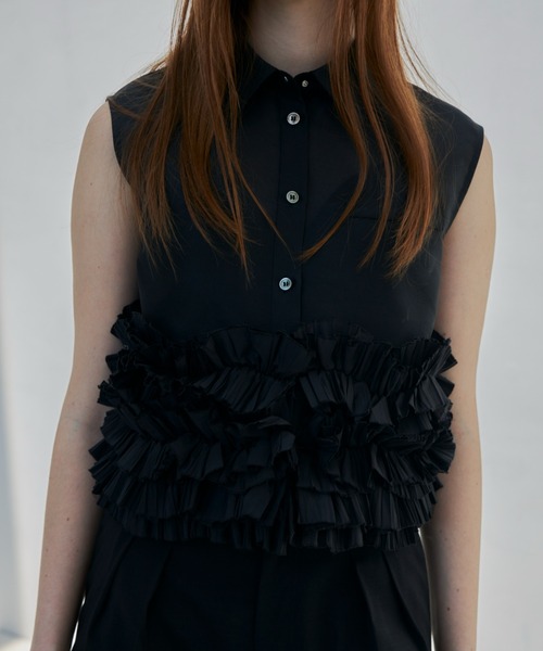 JOSE MOON ブラウス シャツ RANDOM FRILL BLOUSE/ランダムフリル