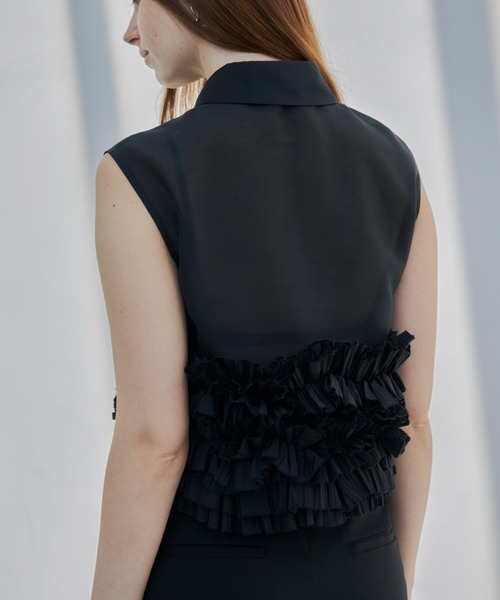 JOSE MOON ブラウス シャツ RANDOM FRILL BLOUSE/ランダムフリル