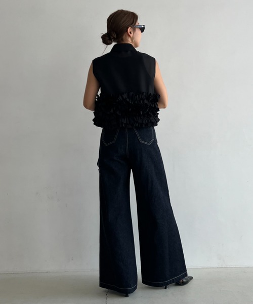 JOSE MOON ブラウス シャツ RANDOM FRILL BLOUSE/ランダムフリル