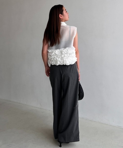 JOSE MOON ブラウス シャツ RANDOM FRILL BLOUSE/ランダムフリル