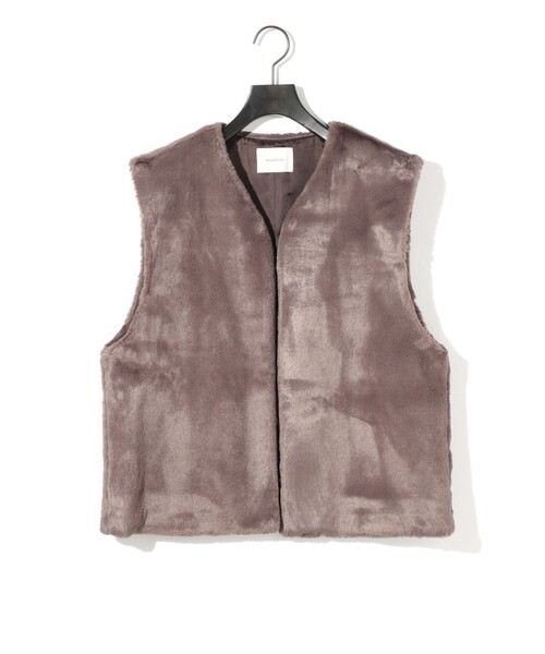 MIDIUMISOLID ベスト for Ladies ファーベスト レディース : ZOZOTOWN 