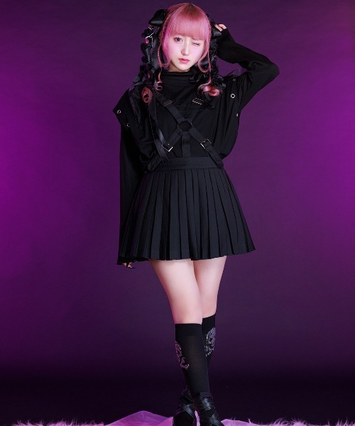 AVENCHUMU スカート Girls pleated harness skirt : ZOZOTOWN Yahoo!店