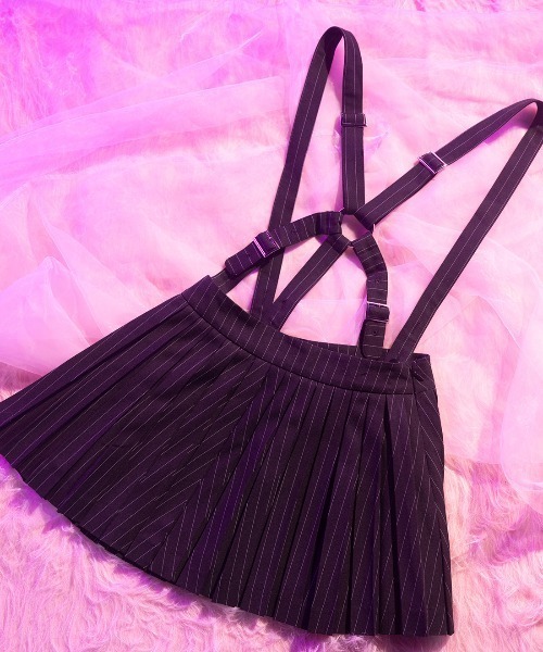 AVENCHUMU スカート Girls pleated harness skirt : ZOZOTOWN