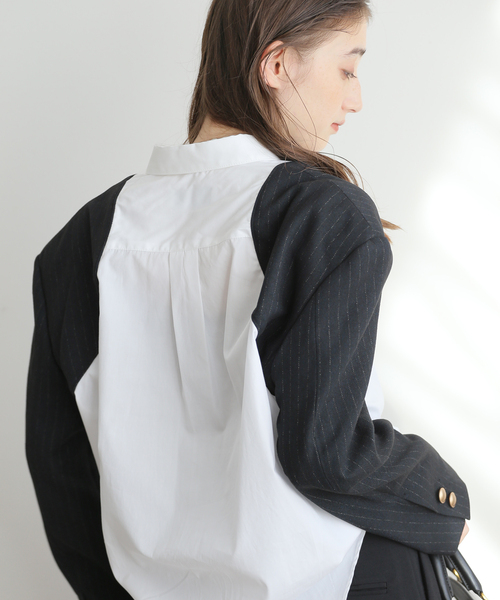 シャツ ブラウス 「FUMIE TANAKA(フミエタナカ)」shoulder shjk 