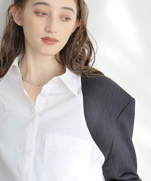 シャツ ブラウス 「FUMIE TANAKA(フミエタナカ)」shoulder shjk 