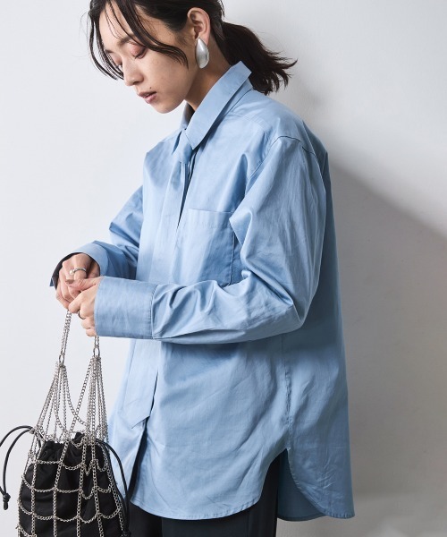 ブラウス シャツ NUANCE NYLON SHIRTS レディース ブラウス シャツ ニュアンス柄シャツ レディース : ZOZOTOWN