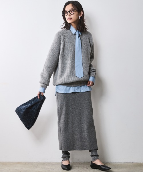 ブラウス シャツ タイ付きロングブラウス レディース CHIC STYLE ブラウス シャツ 綿100％ネクタイ付シャツ 「大きい