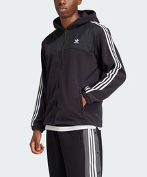 追跡【adidas】アディカラー3ストライプテディフリースパーカー adidas パーカー アディカラー スリーストライプス テディ