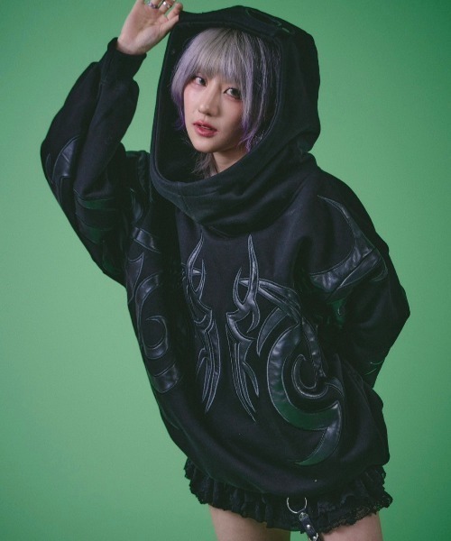 GALFY パーカー 「GALFY」探検メガネ部族パーカー メンズ