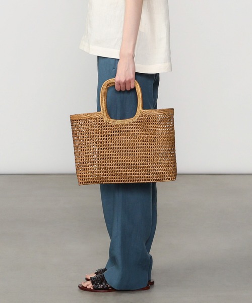 B shop かごバッグ Bshop 「Bshop」 かごバッグ ONE SIZE ブラウン レディース