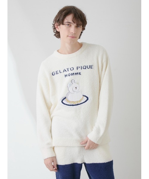 gelato pique パジャマ 「HOMME」ベアケーキプルオーバー メンズ