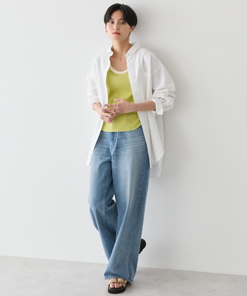 ブラウス シャツ UVカットリサイクルコットンオックスシャツ レディース | AMERICAN HOLIC | 10