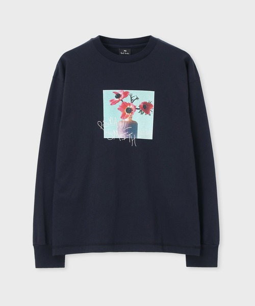 tシャツ ウィメンズ アート フラワー 長袖Tシャツ / 155403 J353 レディース