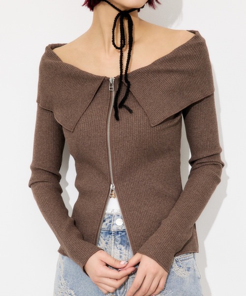 セール】THROW STRETCH OFF SHOULDER TOPS ストレッチ オフ