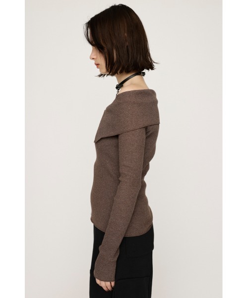 tシャツ ショルダーファスナーTOPS レディース SLY tシャツ OFFSHOULDER FRONT ZIP TOPS オフショルダー