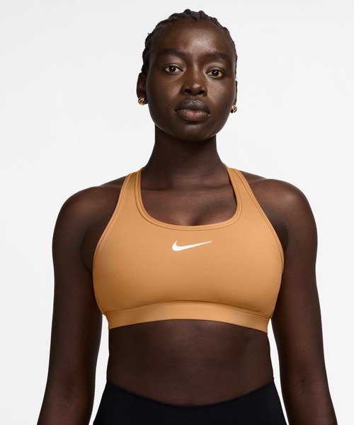 NIKE（ナイキ） スポーツブラ スウッシュ MED SPT ブラ : ZOZOTOWN