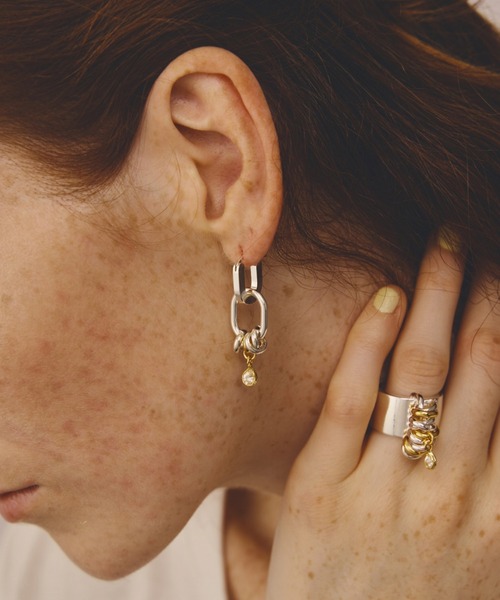 LAPUIS ピアス LAPUIS(ラピュイ) Bijou Coil pierced earrings