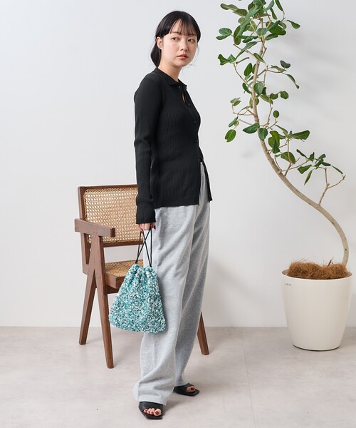 【JURGEN LEHL】麻100% マルチボーダー ジャガードカーディガン M UNISEX ボーダーシャギーカーデ – BUNNY APARTMENT