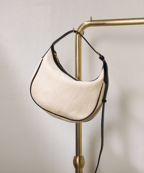 【PAPILLONNER/パピヨネ】キャンバスワンショルダーバッグ (キャメル) PAPILLONNER/パピヨネ】キャンバスワンショルダーバッグ