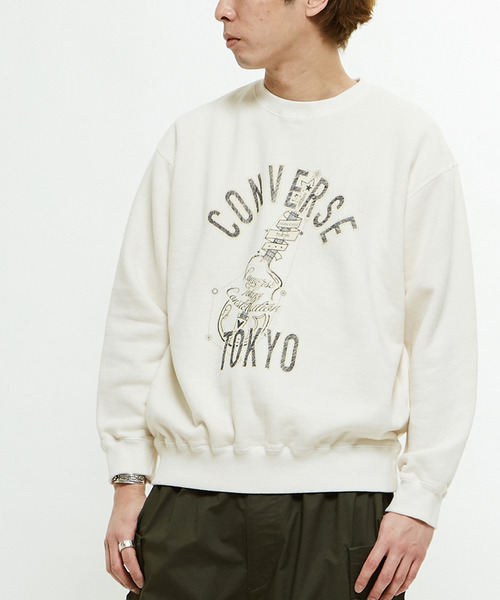 トレーナー スウェット PIGMENT DYE GUITAR LOGO SWEAT レディース メンズ