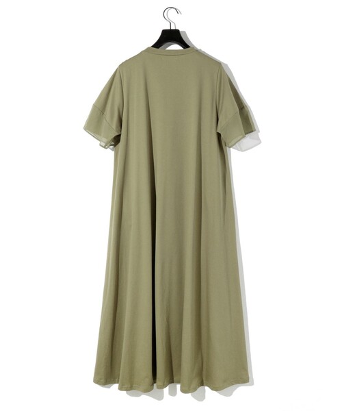 MIDIUMISOLID ワンピース for Ladies スリーブスイッチングA