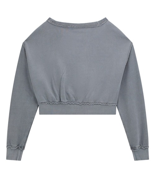 トレーナー スウェット GUESS Originals Boat Neck Distressed Sweatshirt スウェット レディース レディ GUESS トレーナー スウェット Originals Boat Neck Distressed