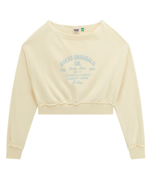 GUESS トレーナー スウェット Originals Boat Neck Distressed