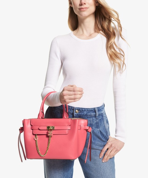 MICHAEL KORS ピンク 2wayハンドバッグ小型 Michael Kors マイケルコース 2WAY ハンドバッグ レザー