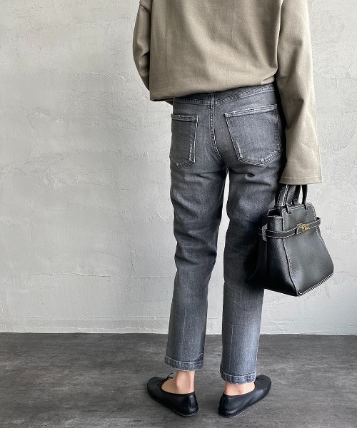 upperhights 「upperhights」 加工デニムパンツ 23 ブラック