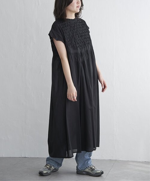 VENCE EXCHANGE ワンピース ボイル変形ピンタックワンピース