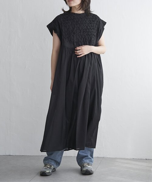 VENCE EXCHANGE ワンピース ボイル変形ピンタックワンピース