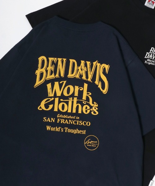 BEN DAVIS tシャツ 2025SS DAVIS/ベンデイビス ワンポイントロゴ