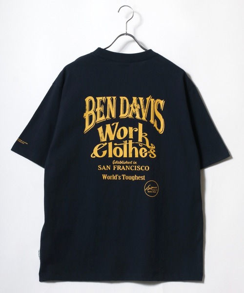新品　BEN DAVIS 半袖シャツ 3X-LARGE ブラック ベンデイビス（BEN DAVIS）（メンズ）レイヤードTシャツ カット