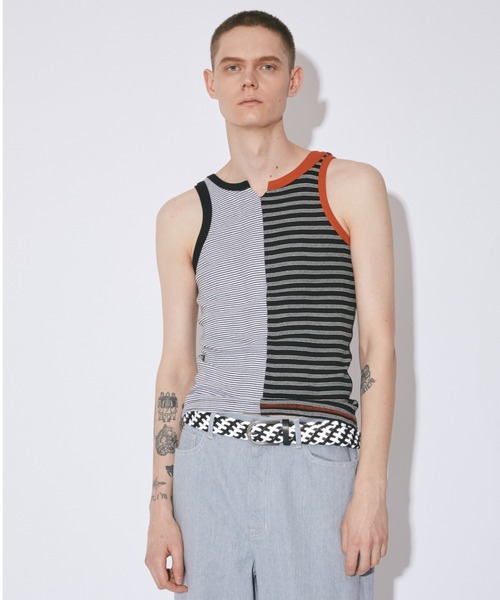 タンクトップ ノースリーブ Miller flip tank-top レディース メンズ Robert P. Miller タンクトップ ノースリーブ flip tank-top