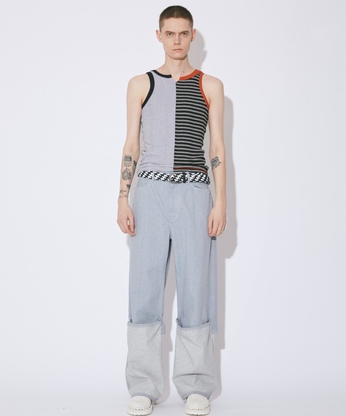 タンクトップ ノースリーブ 「O in T」PLANE TANK TOP レディース メンズ Robert P. Miller タンクトップ ノースリーブ flip tank-top