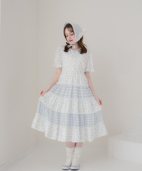 Lolime by mellfy memory ワンピース 半袖 glowly petite floral dress
