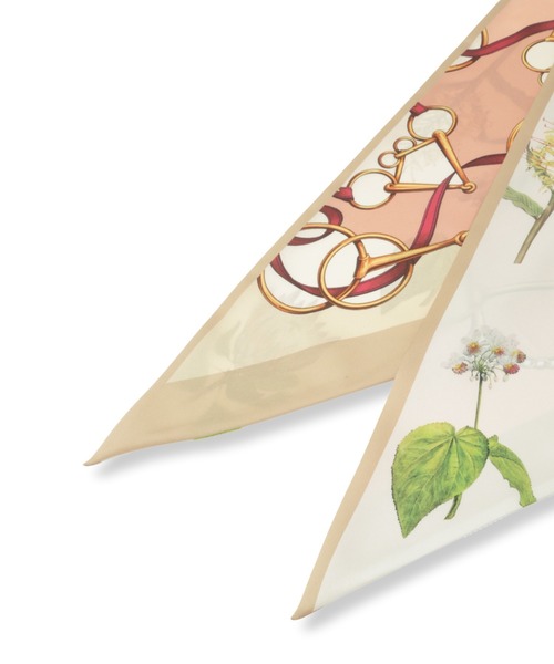 未使用級✨プランシー PADDLE SCARF パドル スカーフ マフラー LAUTREAMONT ストール マフラー ボタニカル剣先リバースカーフ