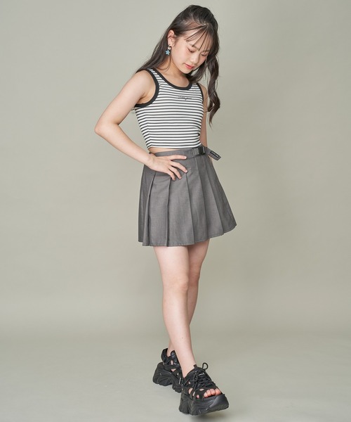 SISTER JENNI スカート 「ウエスト調整可」バックル付きプリーツ