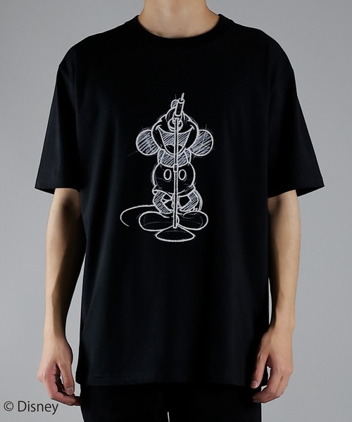 「Disney」 半袖Tシャツ 3 ホワイト メンズ