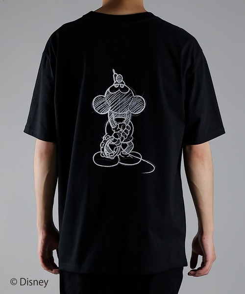「Disney」 半袖Tシャツ 3 ホワイト メンズ