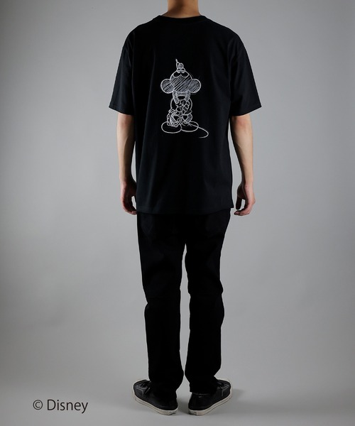 「Disney」 半袖Tシャツ 3 ホワイト メンズ
