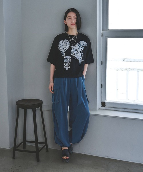 tシャツ レトロフラワーシシュウＴ(HARE) レディース 楽天市場】レトロフラワーシシュウT HARE ハレ トップス