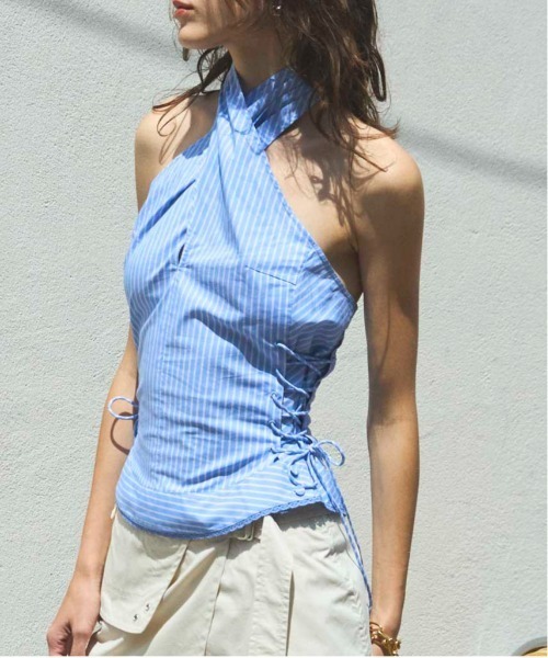 MAISON SPECIAL（メゾンスペシャル） ブラウス シャツ 夏 Side Lace Up