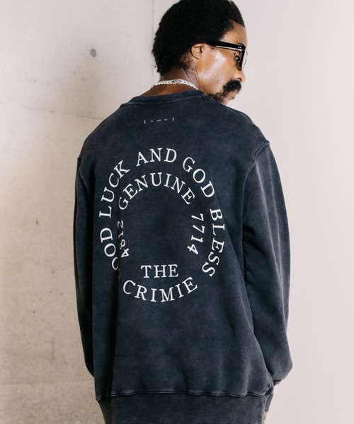 CRIMIE（クライミー） スウェットカットソー M ブラック メンズ