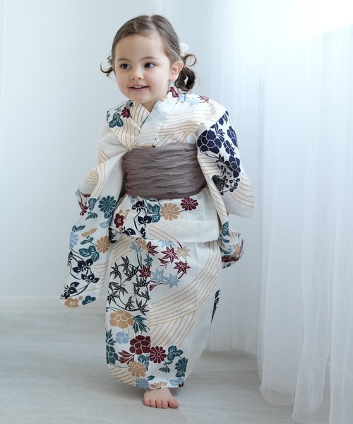 utatane日本製　子供浴衣3点セット utatane｜子供浴衣 3点セット 伝統工芸 注染 本染め 日本製 子供