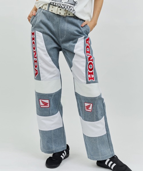 atmos girls パンツ HONDA x pink Racing Pants / ホンダ