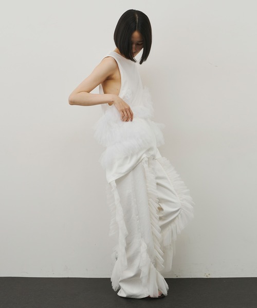 いつき様向け【LA BELLE ETUDE】デニム×チュールシフォンワイドパンツ ワイドストレートデニム – LA BELLE ETUDE online store