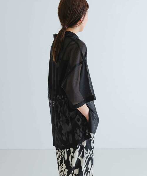 URBAN RESEARCH ブラウス シャツ コットンカラミシアーオーバー